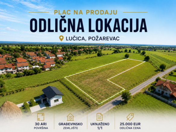 Prodaja: Plac 3.000 m² – Požarevac