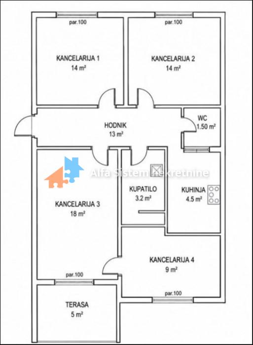 Izdavanje: Trosoban stan 82 m², Novi Beograd – Beograd